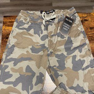 DUER Slim Jogger Anti-Spill 28 / 29 Army Camouflage Stretch - brand new nwt